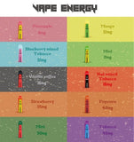 Vape Energy Disposable Pod - 10 flavour mix gift pack