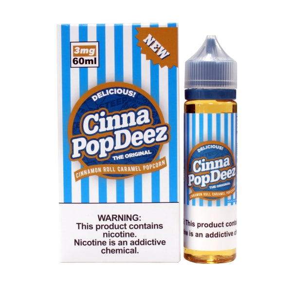 Steep Vapors Cinna PopDeez E-liquid 60ML (Cinnamon Roll Caramel Popcorn)